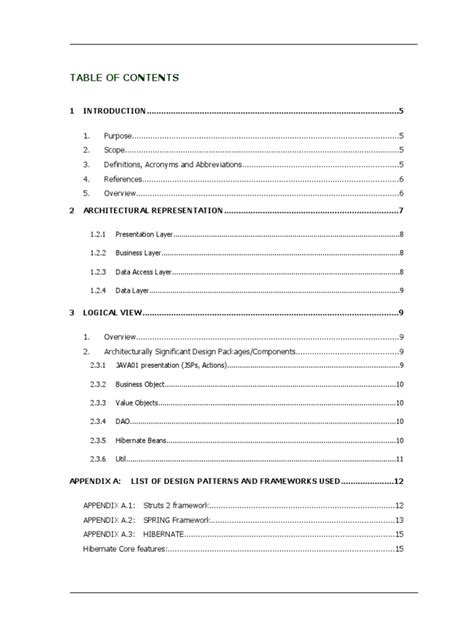 software high level design document example
