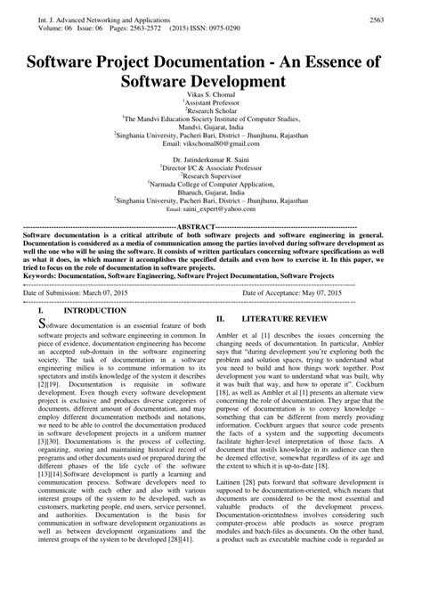 software project documentation sample pdf