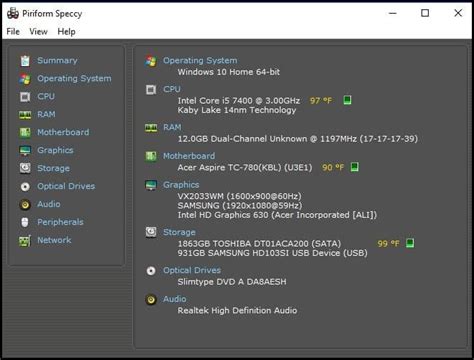 software to check my pc specs