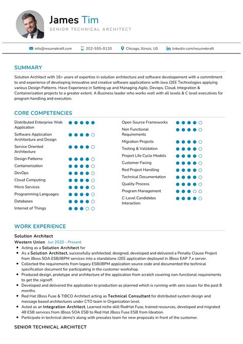 solution architect cv examples uk