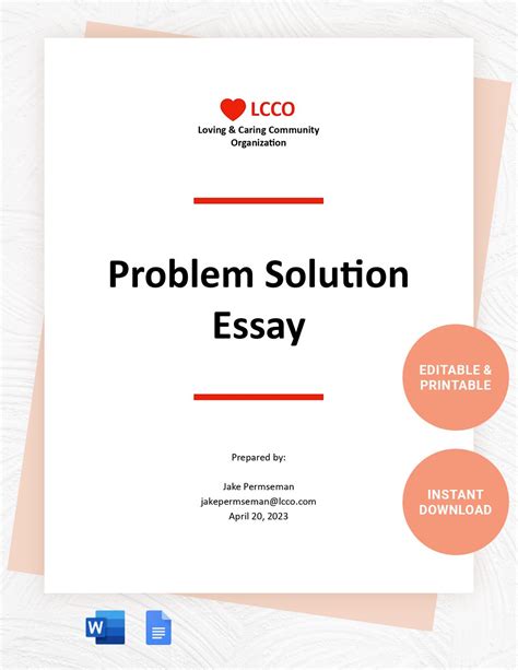 solution paper template