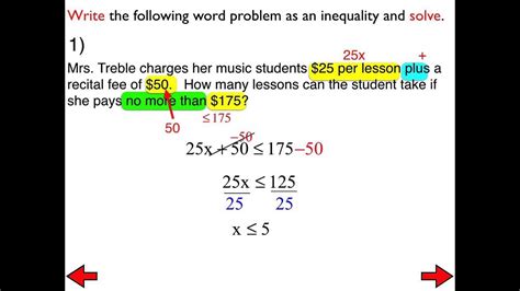 solving inequalities word problems calculator