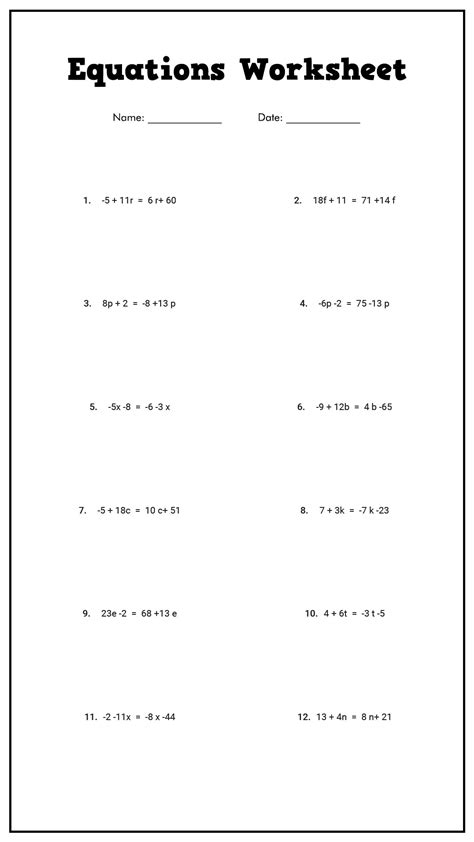 solving two step equations practice pdf