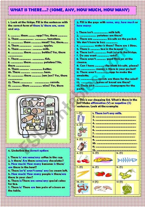 some and any affirmative negative interrogative exercises