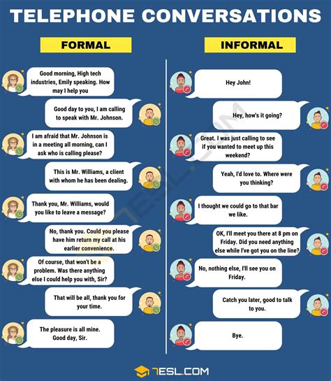 some examples of conversation