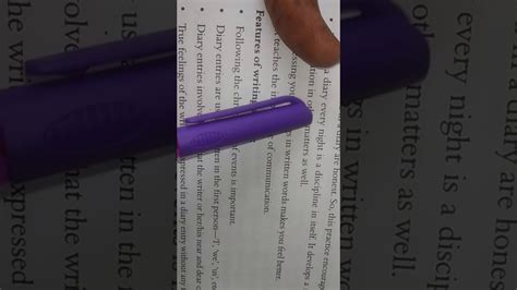 some examples of diary entry for class 7