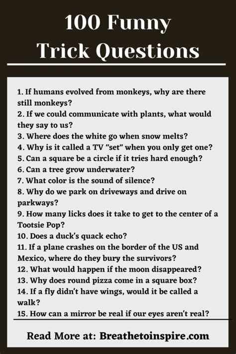 some tricky questions with answers