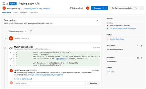 sonarqube visual studio code analysis