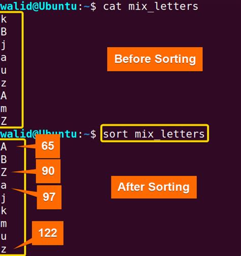 sort command examples