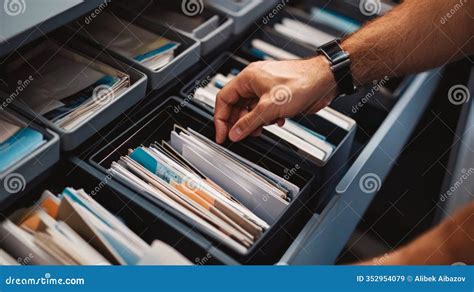 Hand sorting papers