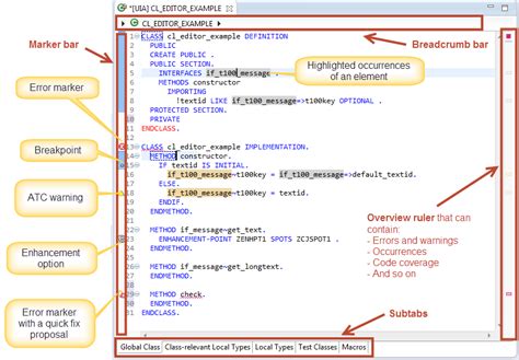 source code editor example