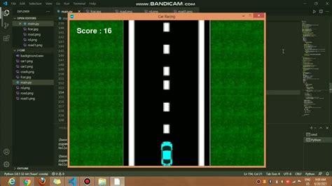 source code for car game in python