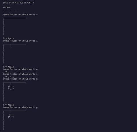 source code for hangman game in python