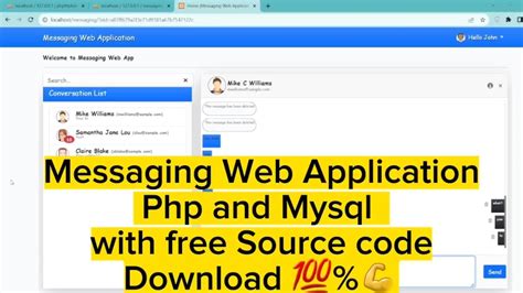 source code for messaging app