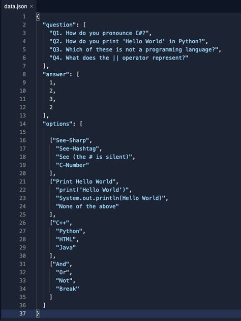 source code for quiz game in python