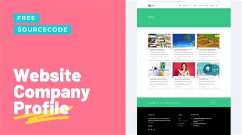 source code website company profile free