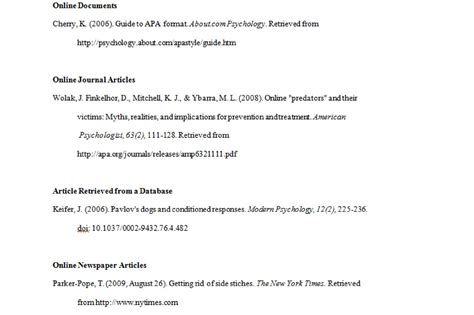 sources in apa format