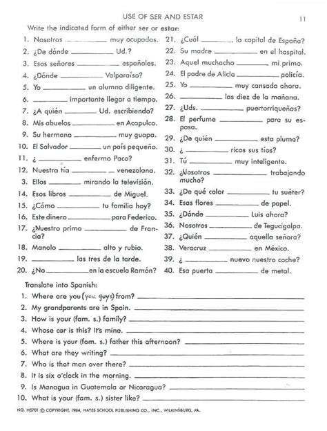 spanish subjunctive exercises with answers pdf