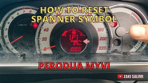 spanner symbol on dashboard myvi