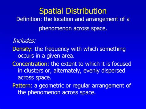 spatial distribution meaning for kids