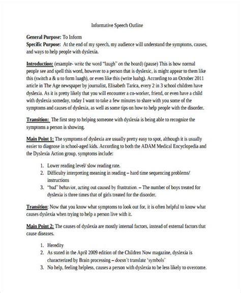 spatial informative speech examples
