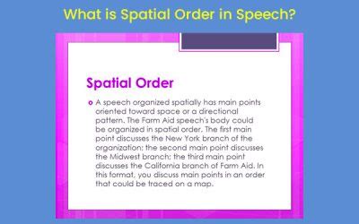 spatial speech definition