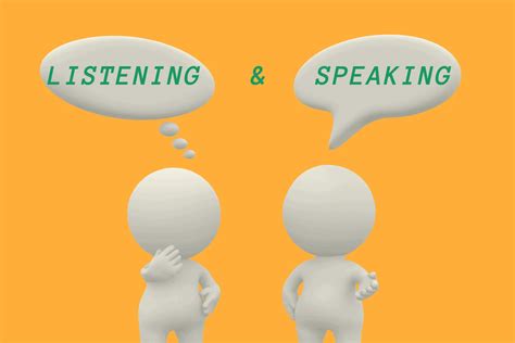 speaking listening