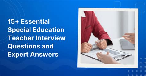 special education assistant job interview questions and answers