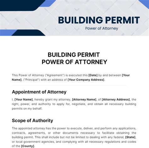 special power of attorney for business permit sample