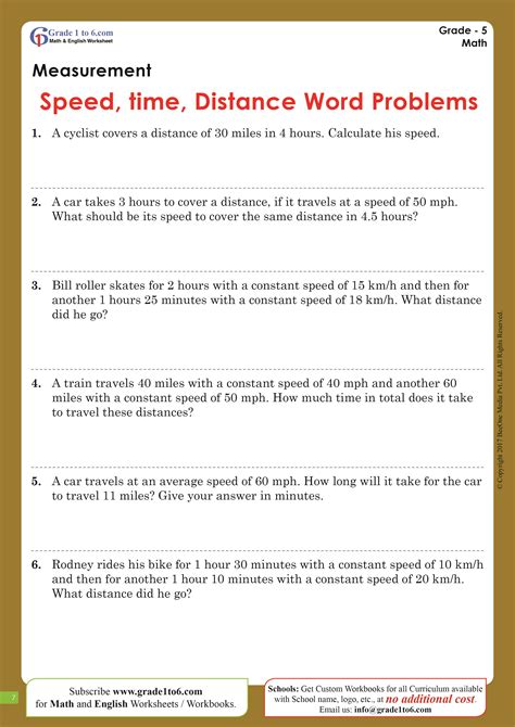 speed distance time word problems with solutions pdf