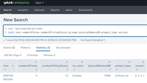 splunk rest api search postman example