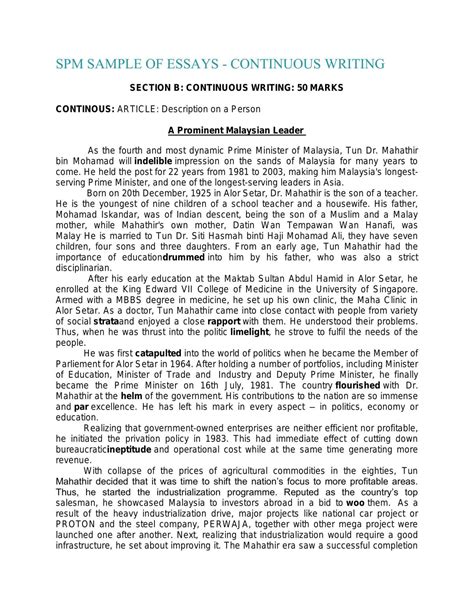 spm example essay