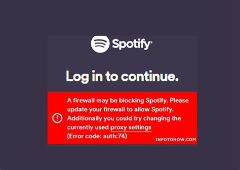 spotify app error code auth 1