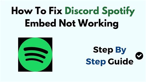 spotify embed not working discord reddit