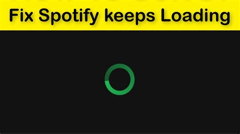 spotify loading problem