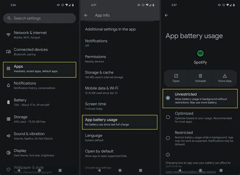 spotify not working on mobile data android