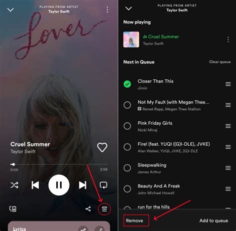 spotify queue not working mobile
