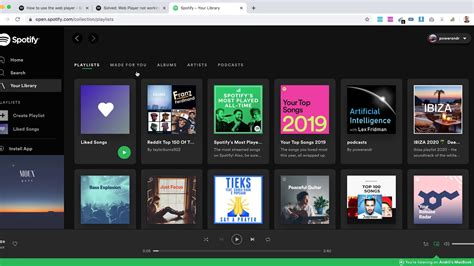 spotify web player can't play anything