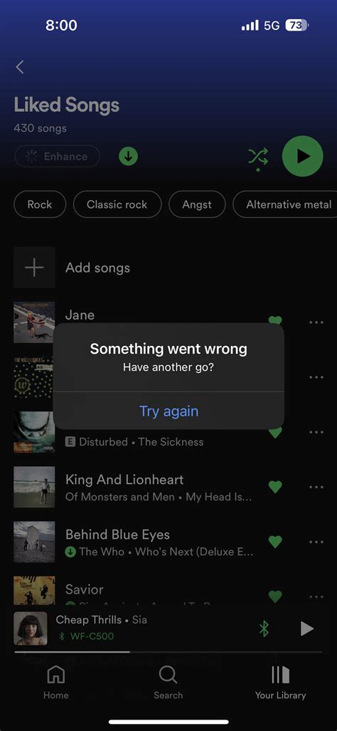 spotify webpage not loading