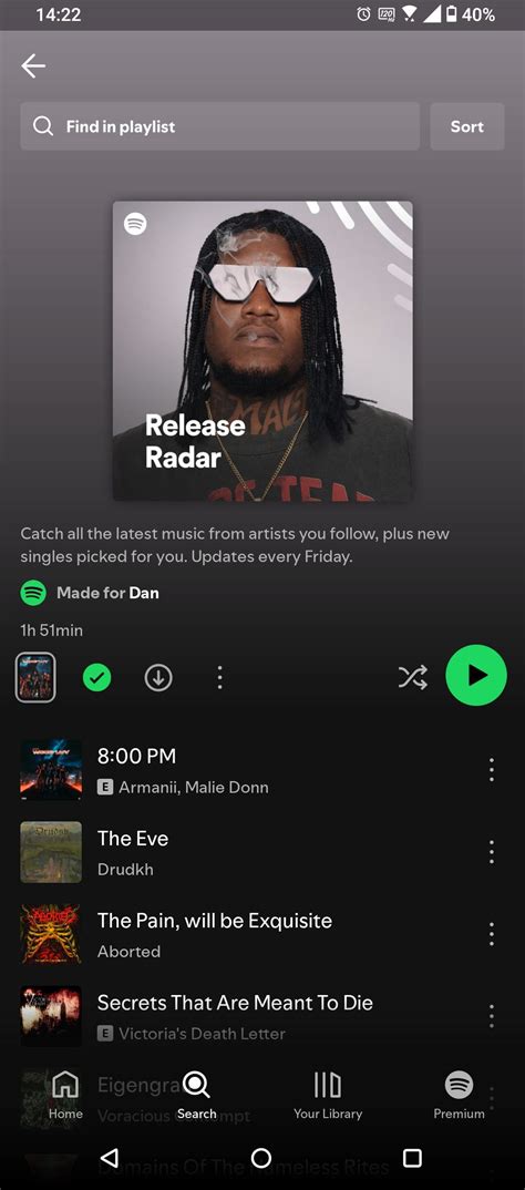 spotify won t play in background android