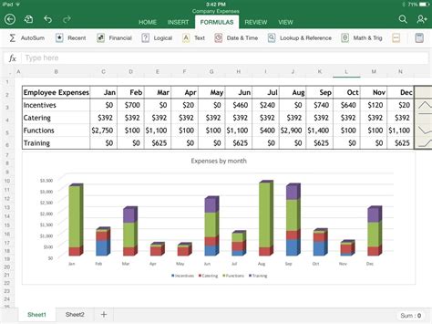 spreadsheet app examples