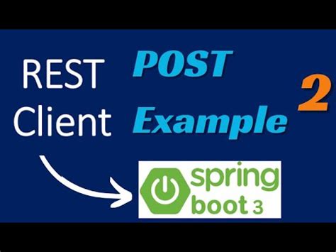 spring boot rest client post example