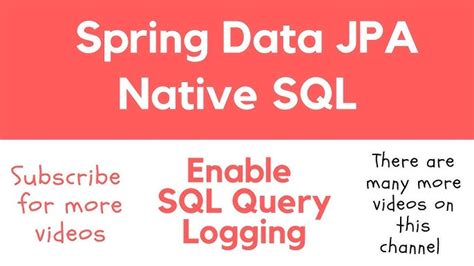 spring data jpa named native query example