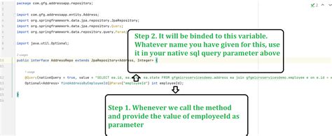 spring data jpa query example with parameters