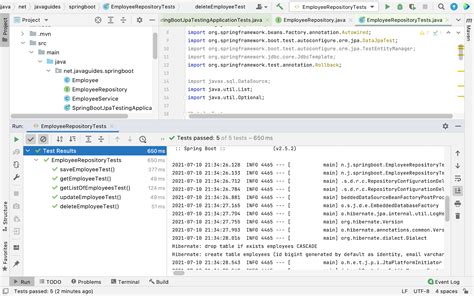 spring data jpa repository junit test example