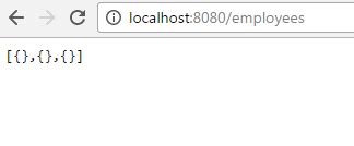 spring rest controller returns json with empty data