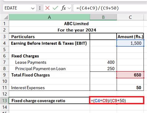 springing fixed charge coverage ratio