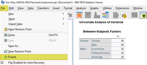 spss export to excel without #null