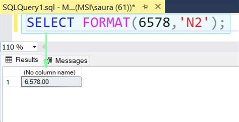 sql format number to 2 decimal places