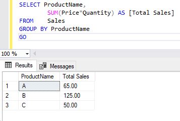 sql sum multiple values